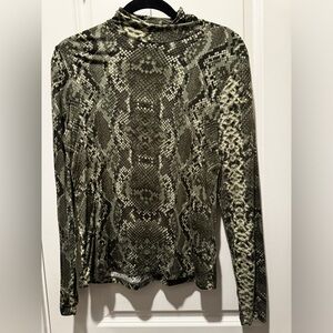 H&M snakeskin top